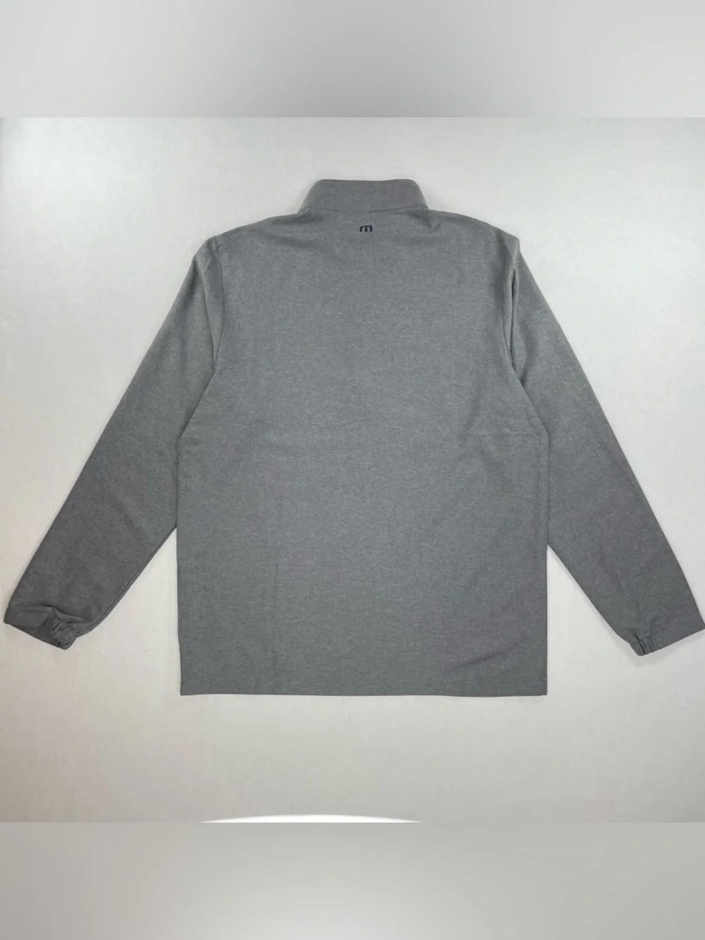 Travis Mathew Move Mountains Quarter Zip Mens L Gray Golf Pullover Floral NWT - Picture 4 of 10